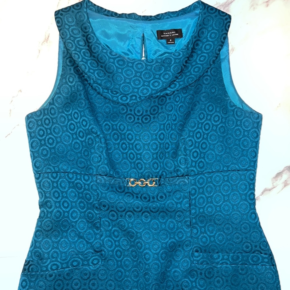 Tahari Teal Dress